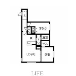 アルファスクエア学園前の物件間取画像